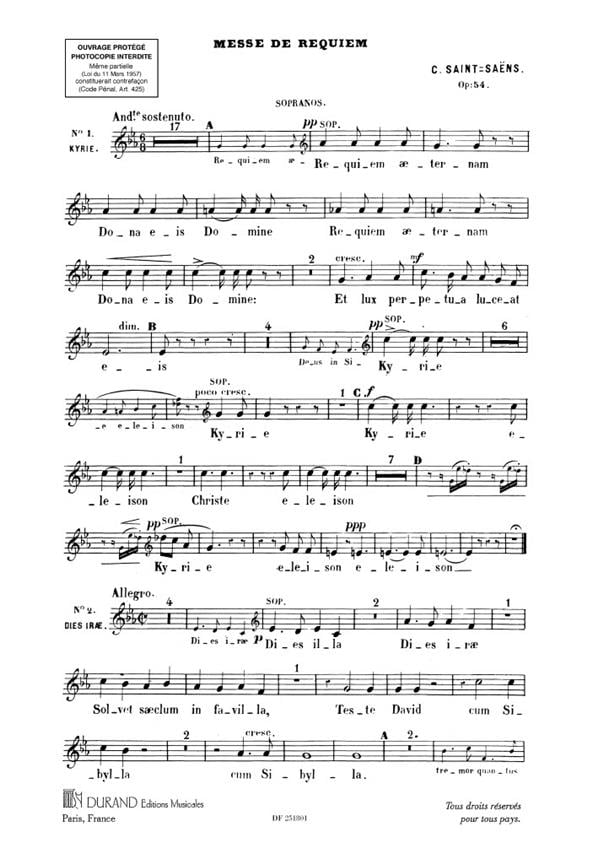 Messe De Requiem Choeurs Sopranos